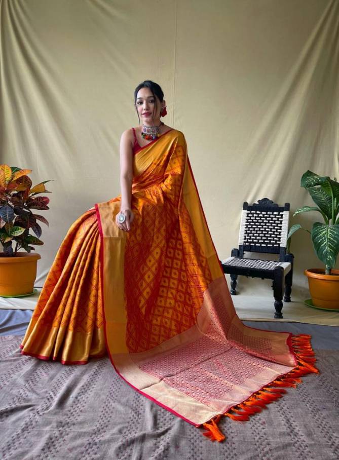 Maahi 67 Party Wear Designer Patola Silk Saree Catalog
